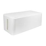 LogiLink KAB0063 - Kabelbox groß (407 x 157 x 133,5 mm), weiß