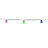 LITE BULB MOMENTS Smart Outdoor Light Chain 10m | Party | 50 x Globe 3cm | Wasserfeste Lichterkette...