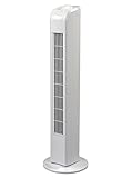 JUNG TVE21 Ventilator leise 76cm, Turmventilator weiß, ENERGIESPAREND, 75° Oszillation, Lüfter...