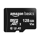 Amazon Basics MicroSDXC-Speicherkarte, 128 GB, mit SD-Adapter, A2, U3, 100 MB/s max....