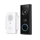 eufy Security Video Doorbell 2K HD Kabellose Sicherheitskamera mit Türklingel & Türglocke,...
