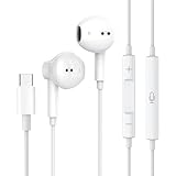 USB C Kopfhörer für iPhone 15 Pro Max,Typ C In-Ear-Kopfhörer Kabelgebundene USB C mit Mikrofon...