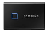 Samsung Portable SSD T7 Touch, 500 GB, USB 3.2 Gen.2, 1.050 MB/s Lesen, 1.000 MB/s Schreiben,...