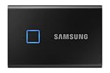 Samsung Portable SSD T7 Touch, 500 GB, USB 3.2 Gen.2, 1.050 MB/s Lesen, 1.000 MB/s Schreiben,...