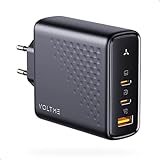 VOLTME 140W USB C Ladegerät PD3.1 & PPS Netzteil USB C, 3-Port Ladegerät GaN III Adapter...