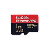 SanDisk Extreme Pro 1 TB microSDXC Memory Card + SD Adapter with A2 App Performance + Rescue Pro...