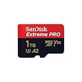 SanDisk Extreme Pro 1 TB microSDXC Memory Card + SD Adapter with A2 App Performance + Rescue Pro...