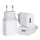 12W USB Ladegerät 3-Pack 2.4A/5V USB Stecker USB Netzteil USB Ladestecker USB Netzstecker USB...