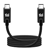 tizi flip PRO 100W USB-C | USB-C (2m, schwarz) PD Ladekabel für schnelles USB-C Power...