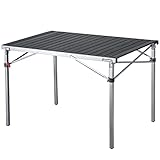 KingCamp Aluminium Klapptisch Campingtisch Falttisch Gartentisch Campingmöbel bis 80 kg belastbar...