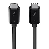 Belkin Thunderbolt 3 USB-C-Kabel (0,5 m, Thunderbolt-zertifiziert, 40 Gbit/s, 5K, 100 W, Typ C 3.1)...