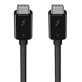 Belkin Thunderbolt 3 USB-C-Kabel (0,5 m, Thunderbolt-zertifiziert, 40 Gbit/s, 5K, 100 W, Typ C 3.1)...