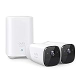 eufy security eufyCam 2, Doppelset, Kabelloses Sicherheitssystem mit Überwachungskamera, 365 Tage...