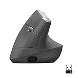 Logitech MX Vertical, Ergonomische Kabellose Maus, Bluetooth und 2.4 GHz Verbindung via Unifying...