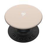 Vanille / Creme / Beige Minimalistisch Niedlich Herz Liebe Romantisch PopSockets Klebender PopGrip