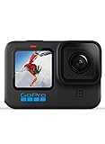 GoPro HERO10 Black Waterproof Action Camera with Front LCD and Touch Back, 5.3K60 Ultra HD Video,...