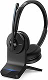 Anker PowerConf H500 mit Ladepad, Bluetooth Dual-Ear Headset mit Mikrofon, Audioaufnahmen, Abschrift...