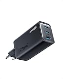 Anker USB C Ladegerät, 737 Charger GaNPrime 120W, PPS 3-Port schnell kompakt, Netzteil für MacBook...