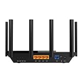 TP-Link Archer AXE75 Wi-Fi 6E WLAN Router (5400 Mbit/s Tri-Band, 4 × Gigabit LAN-Ports, 1 × USB...