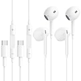 2 Pack USB C Kopfhörer mit Kabel, Typ C Kopfhörer, In-Ear-Ohrhörer für iPhone 15 Plus 15 Pro 15...