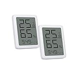 Homidy 2er Pack Innenthermometer Digitales Hygrometer HD Großbild-Feuchtigkeitsmesser Hochpräziser...