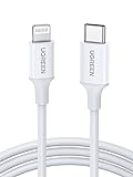 UGREEN USB C auf Lightning Ladekabel Weiß MFi Lightning USB C Kabel PD 3.0 kompatibel mit iPhone 14...