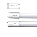 LUXULA 2er Pack LED Röhre 120cm - Kunststoff T8 G13-18W 2160lm - 6000K Kaltweiß - inkl....