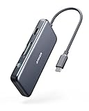 Anker USB C Hub, 341 Adapter (7-in-1), 4K HDMI, 100W Power Delivery, USB C und 2 USB A 5Gbps...