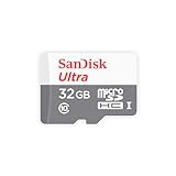 SanDisk Ultra Android microSDHC 32GB bis zu 80 MB/Sek Class 10 Speicherkarte + SD-Adapter