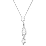 Helen de Lete Innovativer DNA 925 Sterling Silber Halsband Halskette