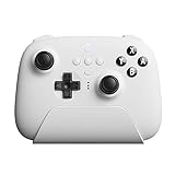 8BitDo Ultimate Bluetooth & 2.4g Controller with Charging Dock for Switch and Windows - White