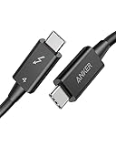 Anker Thunderbolt 4 Kabel 70cm lang, 8K Display/40 Gbps Datentransfer/100W USB-C Ladekabel,...