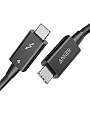 Anker Thunderbolt 4 Kabel 70cm lang, 8K Display/40 Gbps Datentransfer/100W USB-C Ladekabel,...