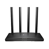 TP-Link Archer C6 Dualband Gigabit WLAN-Router (867Mbit/s 5GHz + 300Mbit/s 2,4GHz, 4 Gigabit...