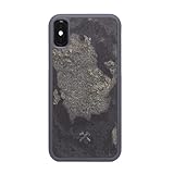 Woodcessories - Bumper Case kompatibel mit iPhone XS Hülle Grau Stein, iPhone X Hülle Grau Camo