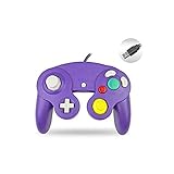 WICAREYO Classic USB Wired Controller Gamepad für PC und Mac NGC Stil Lila