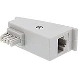 InLine 69949 TAE-F DSL Adapter, TAE-F Stecker auf RJ45 Buchse, 8P2C für Fritzbox