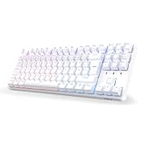 CIY X77 Mechanische Gaming Tastatur丨88 Tastaten QWERTZ Layout丨Programmierbare RGB丨Drei...