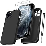 Qasyfanc für iPhone 11 Pro Hülle mit 2 Stück Hartglas Schutzfolie, Silikon Case Ultra Dünn...