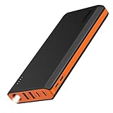 EasyAcc 20000mAh Externer Akku PowerBank mit 4 USB Ausgängen (4A Eingang 4.8A Smart Ausgang) für...