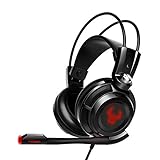 EasyAcc G1 Virtual 7.1 Surround-Sound Gaming Headset mit Vibrationsfunktion,USB PC,PS4 Gaming...