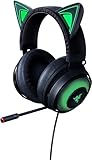 Razer Kraken Kitty - Kabelgebundenes Gaming Katzenohren-Headset (anpassbarer RGB Chroma-Beleuchtung,...