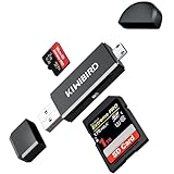 KiWiBiRD SD Micro SD Kartenleser, USB 2.0 Kartenlesegerät, Micro USB OTG Speicherkarten Adapter...