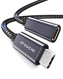 USB C-Verlängerungskabel 1,8m (6ft),Stouchi USB Typ C-Stecker auf Buchse USB 3.1(5Gbps)100W...