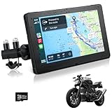 AXFEE Motorrad GPS Carplay Bildschirm, Carplay für Motorrad mit Tragbares Halterung, CarPlay &...