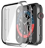 Misxi Hard Hülle mit Glas Displayschutz Kompatibel mit Apple Watch Series 9 (2023) Series 8 Series...
