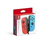 Nintendo Joy-Con 2er-Set Neon-Rot/Neon-Blau, Kabellos, kompatible mit Spielkonsolen