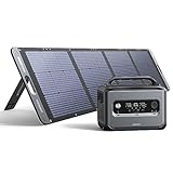 UGREEN PowerRoam 1200, 1024Wh Tragbare Powerstation mit Solarpanel 200W, 230V/1200W mobile...