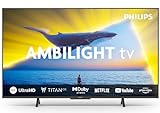 PHILIPS Ambilight 55PUS8109 4K LED Smart TV - 55-Zoll Display mit Pixel-präziser Ultra HD, Titan OS...