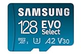 Samsung EVO Select (2021) microSD-Karte + SD-Adapter, 128 GB, Speicherkarte für Smartphone und...